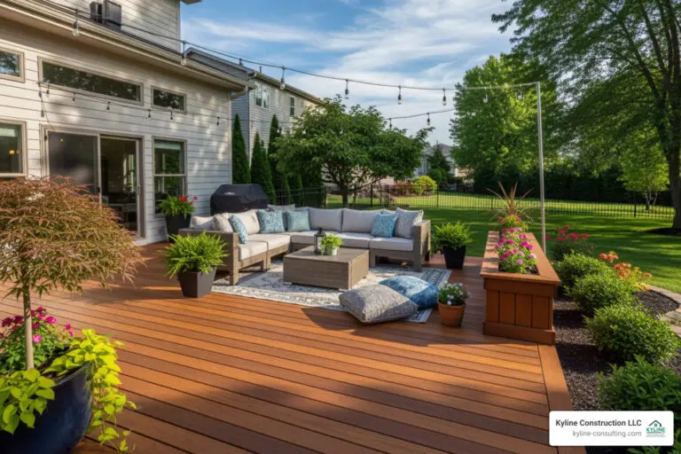 modern deck medina ohio suburban home - deck builders medina ohio