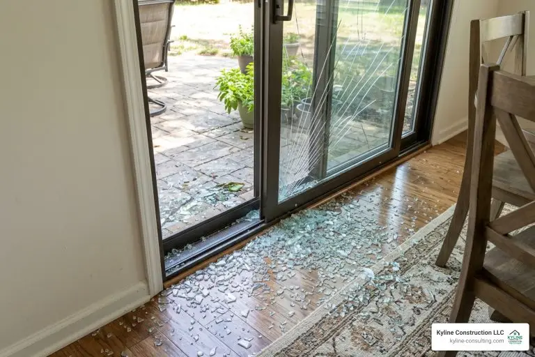 shattered sliding glass door replacement