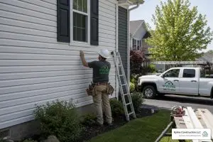 Realistic Central Ohio vinyl siding installation on a residential home